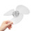 3St Ventilatorblad Set Wit 3-Lobig, En Hittebestendig 5