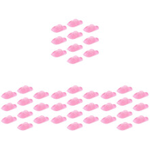 40Pcs Pink Fabric Mini Cowgirl Hats Small Hats for DIY Crafts