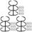 30Pcs Black Alloy Book Binder Rings Convenient Three-Hole File Rings 1