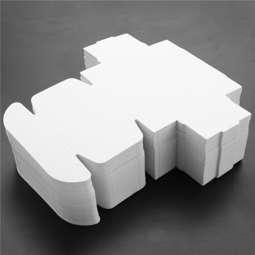 500Pcs  Paper Box Nice  Box Packaging Box Small Size-White 2