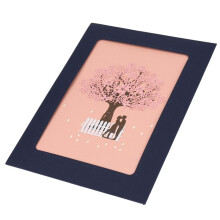 3X Fait par la Main Crever Anniversaire Romantique,Anniversaire,Carte de Rencontre pour Mari,Femme,Petit Ami,Petite Amie - Arbre de Fleurs de Cerisier