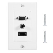Innovative Hdmi Wall Plate For Wall Mount Tv, Supports4K Uhd And Ethernet Channel, Easy To Install With Mounting Screws Provided