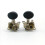 12 Pieces Metal Opened Ukulele Uke Tuning Pegs Tuners Round Cap Black 3