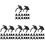 80Pcs Black Plastic Kitchen Kickboard Clips Snap Design 1