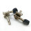 12 Pieces Metal Opened Ukulele Uke Tuning Pegs Tuners Round Cap Black 5