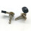 12 Pieces Metal Opened Ukulele Uke Tuning Pegs Tuners Round Cap Black 6