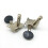 12 Pieces Metal Opened Ukulele Uke Tuning Pegs Tuners Round Cap Black 7