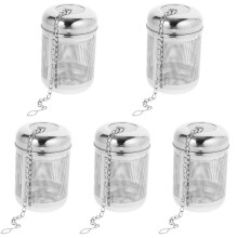 5Pcs Reusable Stainless Steel Tea Filters for Loose Tea Home Kitchen