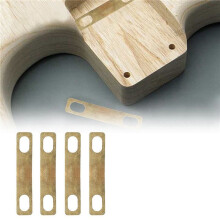 12PCS Guitar Neck Plate Guitar Gasket Replacement Guitar Neck Shim Heightening Gasket Accessories (Golden)