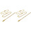 200Pcs Golden Long Bead Connector Clasp Ball Chains for Keychain Tags 1
