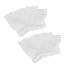 12Pairs Cotton White Five Toe No Show Socks Women Peep Toe Half Socks