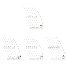 48Pcs Electric Button Battery Holder Sturdy ABS Battery Box White