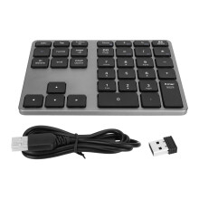 Widely Compatible Bluetooth Number Pad, Slim Aluminum Profile For Multi Function Keypad