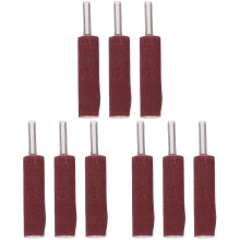 9Pcs Rotary Tool Sanding Accessories Dark Red Sandpaper Drum Mandrels