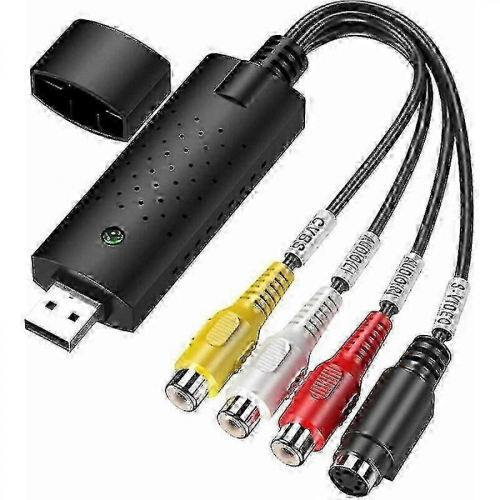 Adattatore convertitore da VHS a USB e DVD, convertitore audio video digitale per Windows 10/8/7