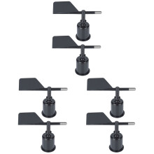6Pcs Black ABS Wind Direction Anemometer Shell Wind Indicator Supply