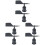 6Pcs Black ABS Wind Direction Anemometer Shell Wind Indicator Supply 1