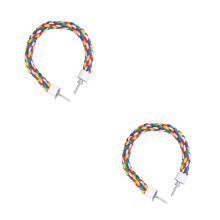 2Pcs Parrot Rope Perch Climbing and Chewing Bird Toy