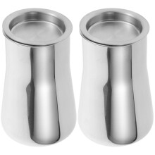 2Pcs Stainless Steel Coffee Sifter Silver Fine Mesh Filter Kitchen Bar