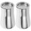 2Pcs Stainless Steel Coffee Sifter Silver Fine Mesh Filter Kitchen Bar 1