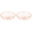 2Pièces Corbeille Cuisine Fer Rose Gold Grande Résistante 1