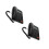 2Sets Versatile Black Desk Phone Reusable for Home and Office Use 1