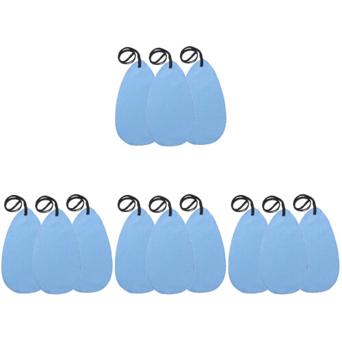 12Pcs Multifunctional Blue Microfiber Cloth for Sax and Flute