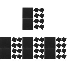 40Pcs Self Adhesive Black Floor Tiles Durable Peel and Stick Flooring