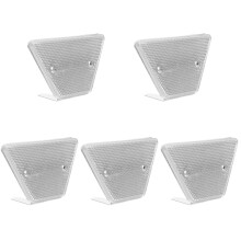 5Pcs White Road Reflectors Pc Iron Reflective Delineators for Driveway