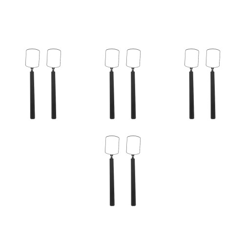 4Pairs Extension Handheld Mirror Plastic Glass Makeup Tool