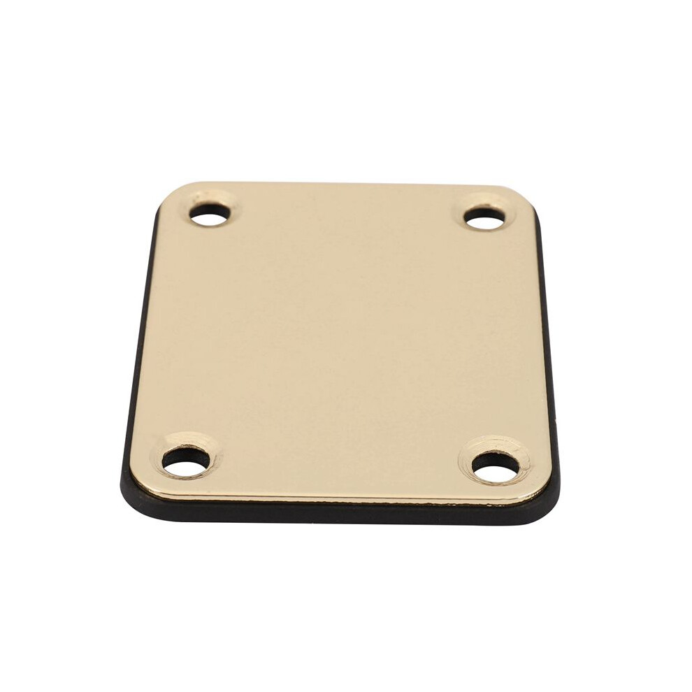 4X Gold Neck Plate With 4 Screws Replacement Part For Strat Electric Guitar 6033669803921