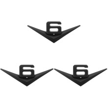 3St Duurzame Zwarte Metalen Auto Emblemen Voor Decoratie
