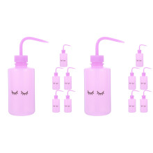 12Pcs Multi-Function Purple Pe Bottles for Eyelash and Plant Care
