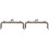 2Pcs Handmade Bag Purse Frame Metal Lock Dark Brown Clutch 1