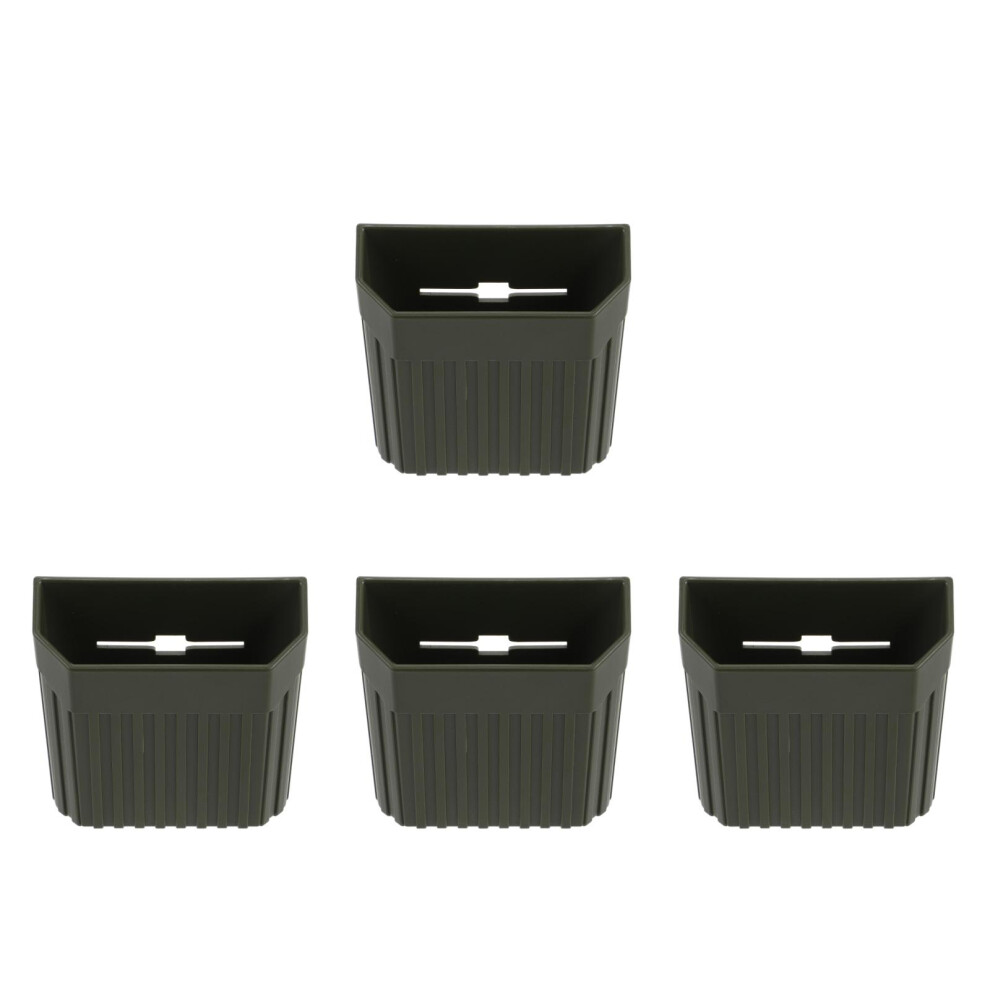 4Pcs Car Dashboard Storage Box Adhesive Phone Mount Vent Holder Green 3712458657909