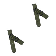 2pcs Watch Bands For Men Man Frosted Ring Buckle
