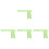 4Pcs Wear-Resistant Hamster Cage Platform Toy Light Green PVC 1