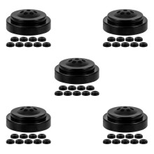 50Pcs Stable Black Plastic Flag Mount Base for Home and Office Desks