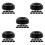 50Pcs Stable Black Plastic Flag Mount Base for Home and Office Desks 1