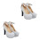 2Paren Comfortabele Zilveren Pumps Feest Dames 1