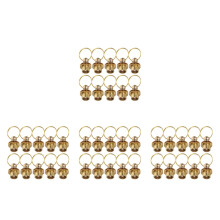 40Pcs Golden Cord End Screw Clasps Comfortable Jewelry Connectors