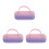 3Pcs Assorted Color Hard Glasses Case Compact Sunglasses Organizer Box 1