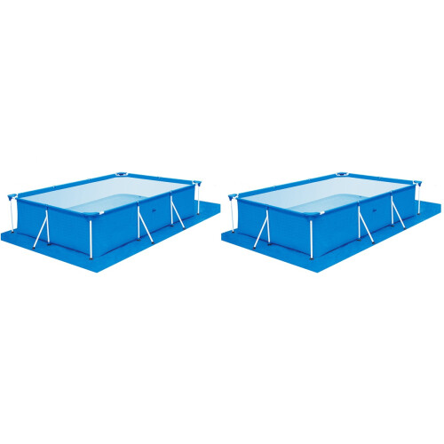 2Pcs Blue Pe Pool Covers Pool Floor Pads Waterproof Dustproof Cushions