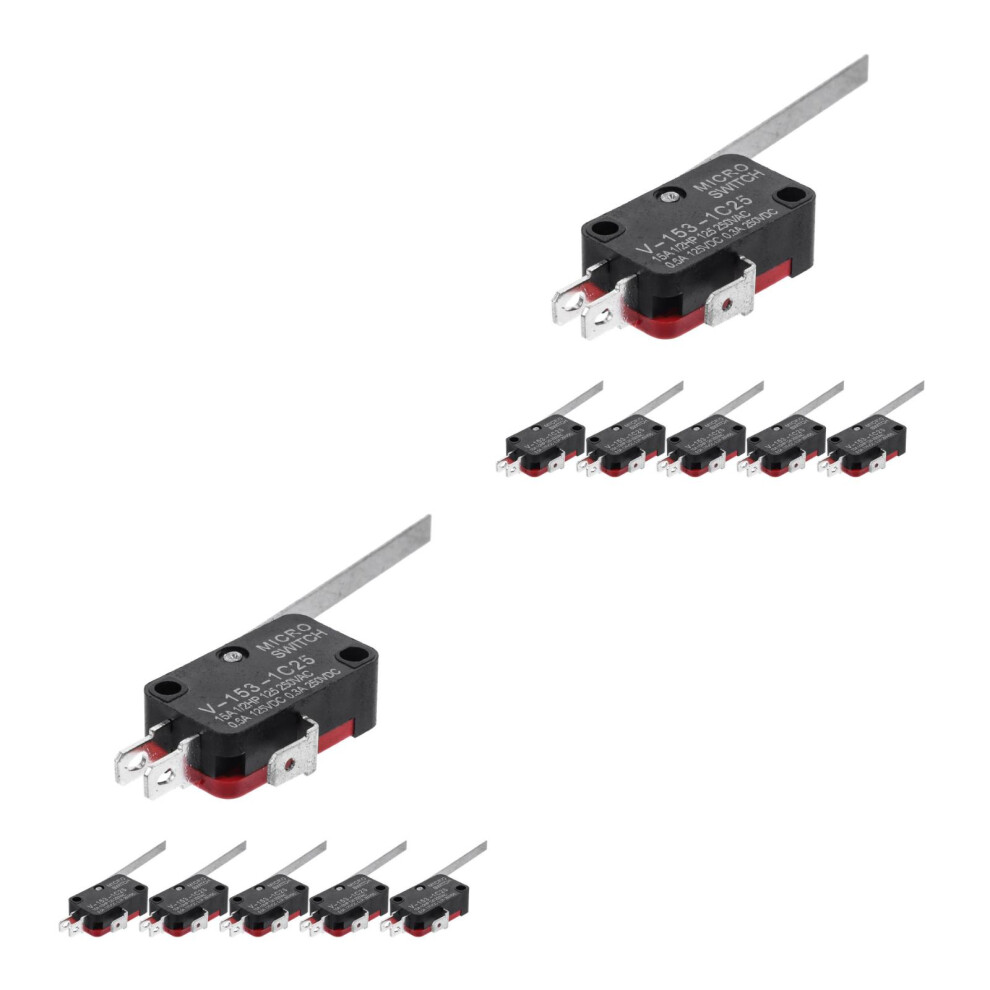 12Pcs Micro Electric Limit Switches Waterproof Black For Charging Use 3711824533427