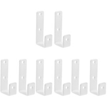 4Sets White Iron Ladder Hook Accessories for Bunk Fixing