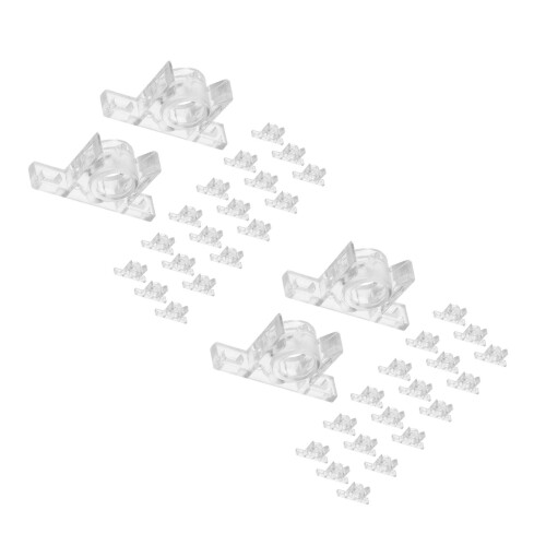 40Sets Sturdy Plastic Push Catch Latches for Cabinet Doors and Drawers
