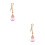 2Pcs Pink Car Hanging Decorations Glass Perfume Diffuser 1