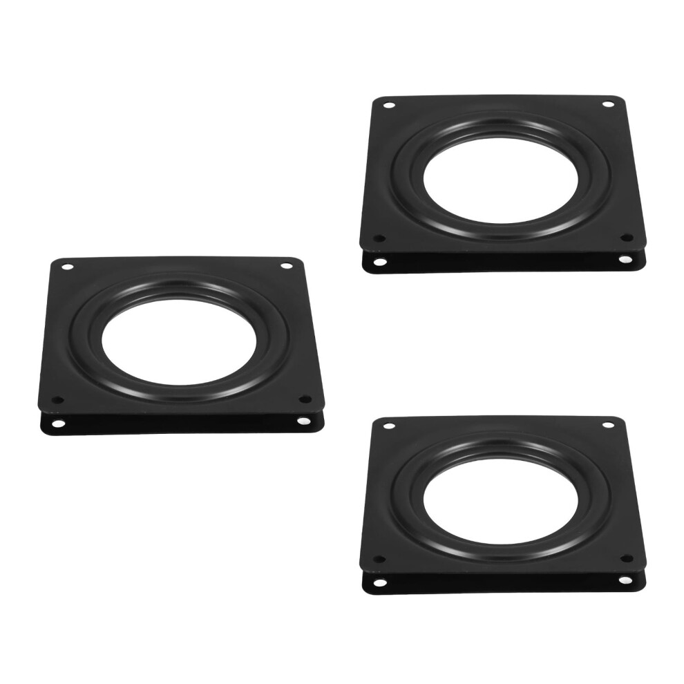 3Pcs Stable Black Rotating Shelf Bearing Lazy Susan Hardware 3712694915771
