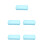 5Pcs Stackable Blue Plastic Pencil Organizer with Snap Closure 1