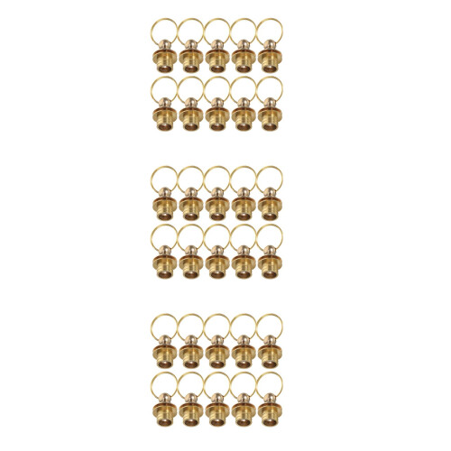 30Pcs Brass Twist Clasps for Jewelry Making Secure Durable Connectors